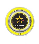 Holland United States Army Neon Logo Clock Holland United States Army Neon Logo Clock