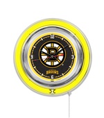Holland NHL Boston Bruins Neon Logo Clock Holland NHL Boston Bruins Neon Logo Clock