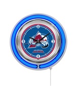Holland NHL Colorado Avalanche Neon Logo Clock Holland NHL Colorado Avalanche Neon Logo Clock