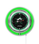 Holland NHL Dallas Stars Neon Logo Clock Holland NHL Dallas Stars Neon Logo Clock