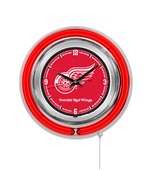 Holland NHL Detroit Red Wings Neon Logo Clock Holland NHL Detroit Red Wings Neon Logo Clock