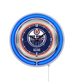Holland NHL Edmonton Oilers Neon Logo Clock Holland NHL Edmonton Oilers Neon Logo Clock