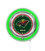 Holland NHL Minnesota Wild Neon Logo Clock Holland NHL Minnesota Wild Neon Logo Clock