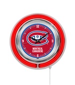 Holland NHL Montreal Canadiens Neon Logo Clock Holland NHL Montreal Canadiens Neon Logo Clock
