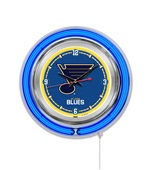 Holland NHL St Louis Blues Neon Logo Clock Holland NHL St Louis Blues Neon Logo Clock