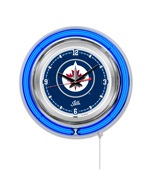 Holland NHL Winnipeg Jets Neon Logo Clock Holland NHL Winnipeg Jets Neon Logo Clock