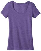 District Made Ladies' Textured Scoop Tee Shirts