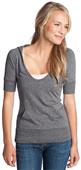 District Juniors Tri-Blend Heathered Hoodie Shirt