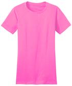District Juniors Pink Cotton Concert Tee Shirts