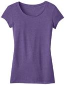 District Juniors Textured Girly Crew Tee Shirts