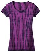 District Juniors Tie-Dye Girly Crew Tee Shirts