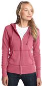 District Juniors French Terry Full-Zip Pink Hoodie