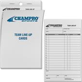 Champro Baseball/Softball Team Line-Up Cards AF61 Champro Baseball/Softball Team Line-Up Cards AF61