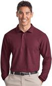 Port & Company Adult Long Sleeve Silk Touch Polos