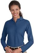 Port & Company Ladies Long Sleeve Silk Touch Polos