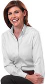 Van Heusen Ladies LS Blended Pinpoint Oxford Shirt