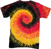 Colortone Swirl Tie Dye Short Sleeve Tee Shirts