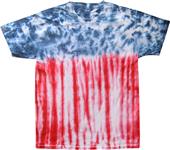 Colortone USA Flag Tie Dye Short Sleeve Tee Shirts
