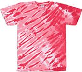 Dyenomite Tiger Stripe Tie Dye Short Sleeve Shirts