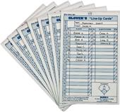 Glover's Baseball Softball Line-Up Cards Glover's Baseball Softball Line-Up Cards