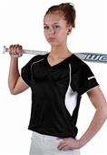 Worth 2-Button Mesh Pullover Fastpitch Jersey