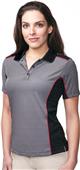 Tri-Mountain Lady Accolade Stripe Polo w/ Panels Tri-Mountain Lady Accolade Stripe Polo w/ Panels