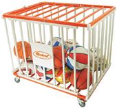 Markwort Stag 36 Balls Basketball Steel Cage Cart Markwort Stag 36 Balls Basketball Steel Cage Cart