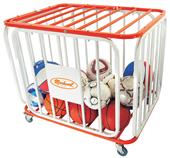 Markwort Stag Basketball Tubular Steel Cage Cart Markwort Stag Basketball Tubular Steel Cage Cart