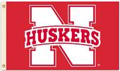 COLLEGIATE Nebraska Huskers 2-Sided 3' x 5' Flag