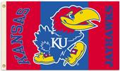 COLLEGIATE Kansas Jayhawks 2-Sided 3' x 5' Flag COLLEGIATE Kansas Jayhawks 2-Sided 3' x 5' Flag