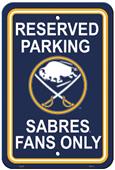 BSI NHL Buffalo Sabres Plastic Parking Sign