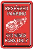 BSI NHL Detroit Red Wings Plastic Parking Sign BSI NHL Detroit Red Wings Plastic Parking Sign