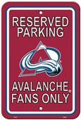 BSI NHL Colorado Avalanche Plastic Parking Sign BSI NHL Colorado Avalanche Plastic Parking Sign