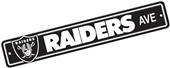 BSI NFL Oakland Raiders Plastic Street Sign BSI NFL Oakland Raiders Plastic Street Sign