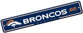 BSI NFL Denver Broncos Plastic Street Sign BSI NFL Denver Broncos Plastic Street Sign