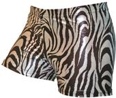 Gem Gear Compression Metallic Zebra Shorts Gem Gear Compression Metallic Zebra Shorts