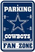 BSI NFL Dallas Cowboys Fan Zone Parking Sign BSI NFL Dallas Cowboys Fan Zone Parking Sign