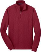 Port Authority Mens Slub Fleece 1/4-Zip Pullover