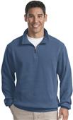 Port Authority Mens Flatback Rib 1/4-Zip Pullover