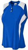 Women 2-Button Vneck Dazzle Softball Henley Jersey Women 2-Button Vneck Dazzle Softball Henley Jersey