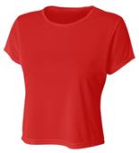 Womens Performance Cap-Sleeve Crew Shirt CO Womens Performance Cap-Sleeve Crew Shirt CO