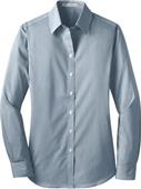 Port Authority Ladies Fine Stripe Stretch Shirt