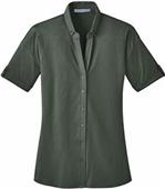 Port Authority Ladies Stretch Pique Button Shirt