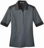 Port Authority Ladies Silk Touch Colorblock Polo