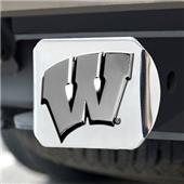 Fan Mats Univ. of Wisconsin Chrome Hitch Cover Fan Mats Univ. of Wisconsin Chrome Hitch Cover