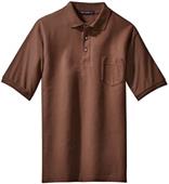 Port Authority Mens Silk Touch Polo with Pocket