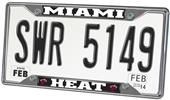 Fan Mats Miami Heat License Plate Frame Fan Mats Miami Heat License Plate Frame
