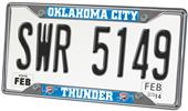 Fan Mats Oklahoma City Thunder License Plate Frame Fan Mats Oklahoma City Thunder License Plate Frame