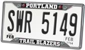 Portland Trail Blazers License Plate Frame Portland Trail Blazers License Plate Frame