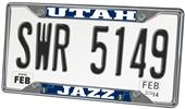 Fan Mats Utah Jazz License Plate Frame Fan Mats Utah Jazz License Plate Frame
